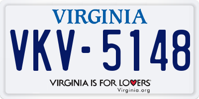 VA license plate VKV5148