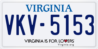 VA license plate VKV5153