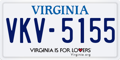 VA license plate VKV5155
