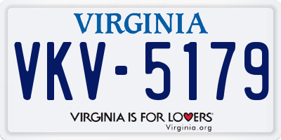 VA license plate VKV5179