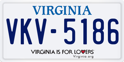 VA license plate VKV5186