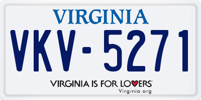 VA license plate VKV5271