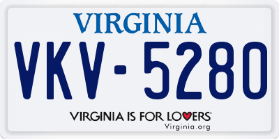 VA license plate VKV5280