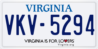 VA license plate VKV5294
