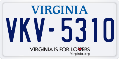 VA license plate VKV5310