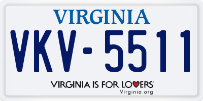 VA license plate VKV5511