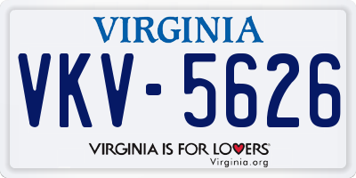 VA license plate VKV5626
