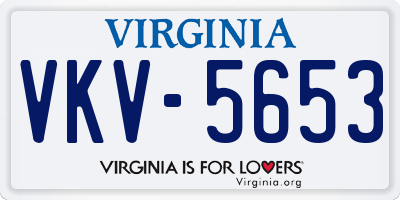 VA license plate VKV5653
