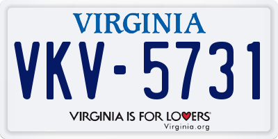 VA license plate VKV5731