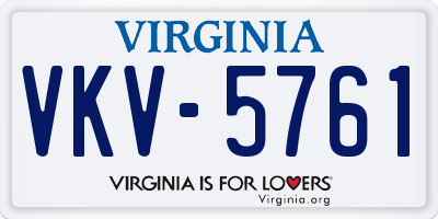 VA license plate VKV5761