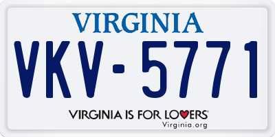 VA license plate VKV5771