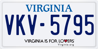 VA license plate VKV5795