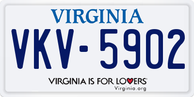 VA license plate VKV5902