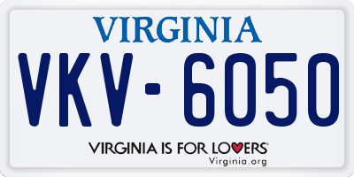 VA license plate VKV6050