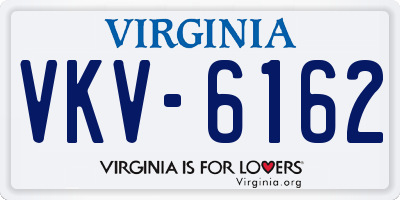 VA license plate VKV6162