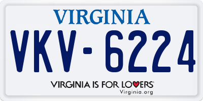 VA license plate VKV6224