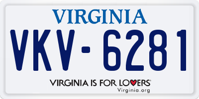 VA license plate VKV6281