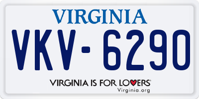 VA license plate VKV6290