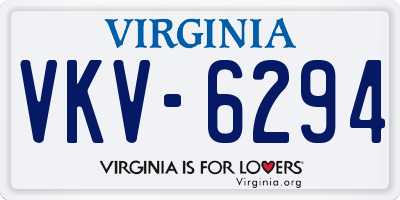 VA license plate VKV6294