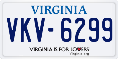 VA license plate VKV6299