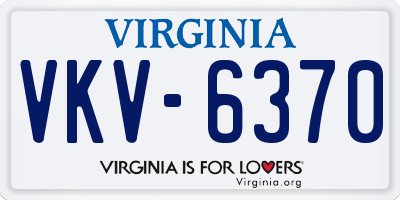 VA license plate VKV6370