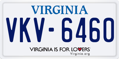 VA license plate VKV6460