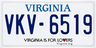 VA license plate VKV6519