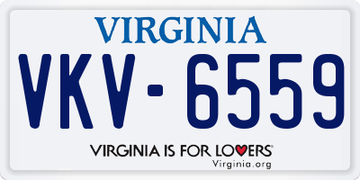 VA license plate VKV6559