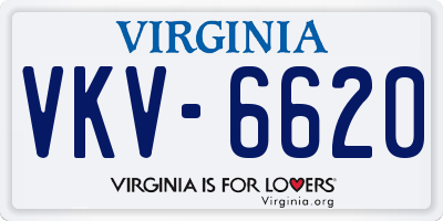 VA license plate VKV6620