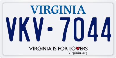 VA license plate VKV7044