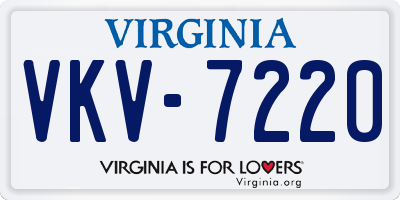 VA license plate VKV7220