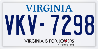VA license plate VKV7298