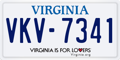VA license plate VKV7341