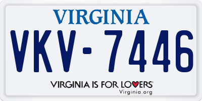 VA license plate VKV7446