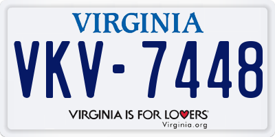 VA license plate VKV7448