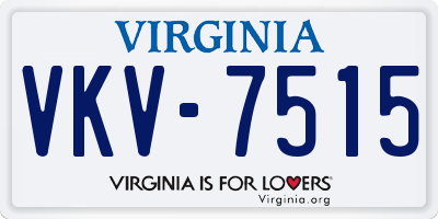 VA license plate VKV7515