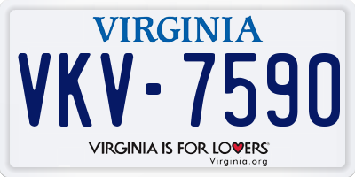 VA license plate VKV7590