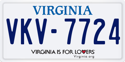VA license plate VKV7724