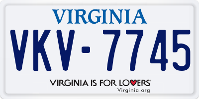 VA license plate VKV7745