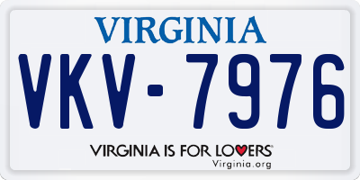 VA license plate VKV7976