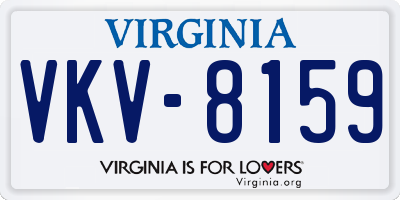 VA license plate VKV8159