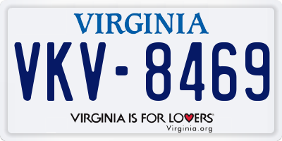 VA license plate VKV8469