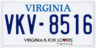 VA license plate VKV8516