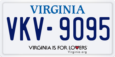 VA license plate VKV9095