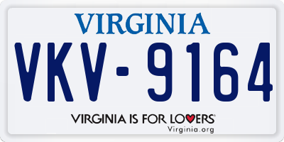 VA license plate VKV9164