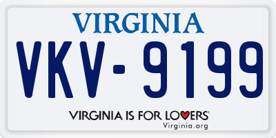 VA license plate VKV9199