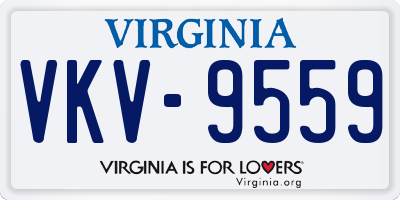 VA license plate VKV9559