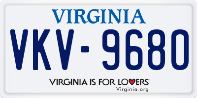 VA license plate VKV9680