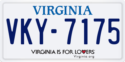 VA license plate VKY7175