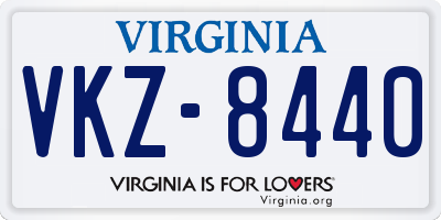 VA license plate VKZ8440